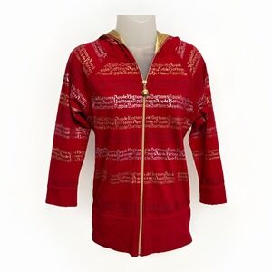 Apple Bottoms Hoodie/ Jacket vintage Y2K MID LENGTH SLEEVES RED/GOLD L